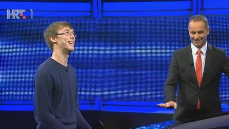 Image of Ivan Vlahov during his 2020 appearance on the Croatian version of The Chase.